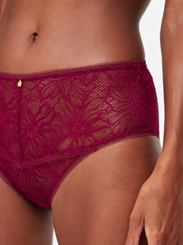 Seraphine KBX Red Alice Lace High Rise Brazilian Knickers
