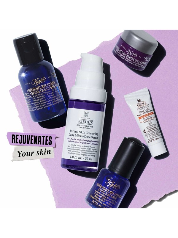 Seraphine Kiehls Midnight Renewal Skincare Gift Set
