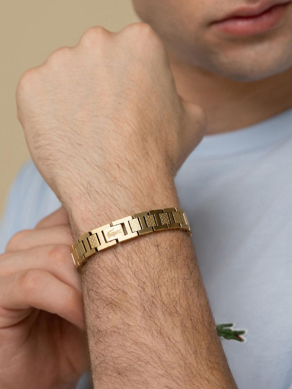 seraphine Lacoste Gold Plated Men's Metropole Bracelet