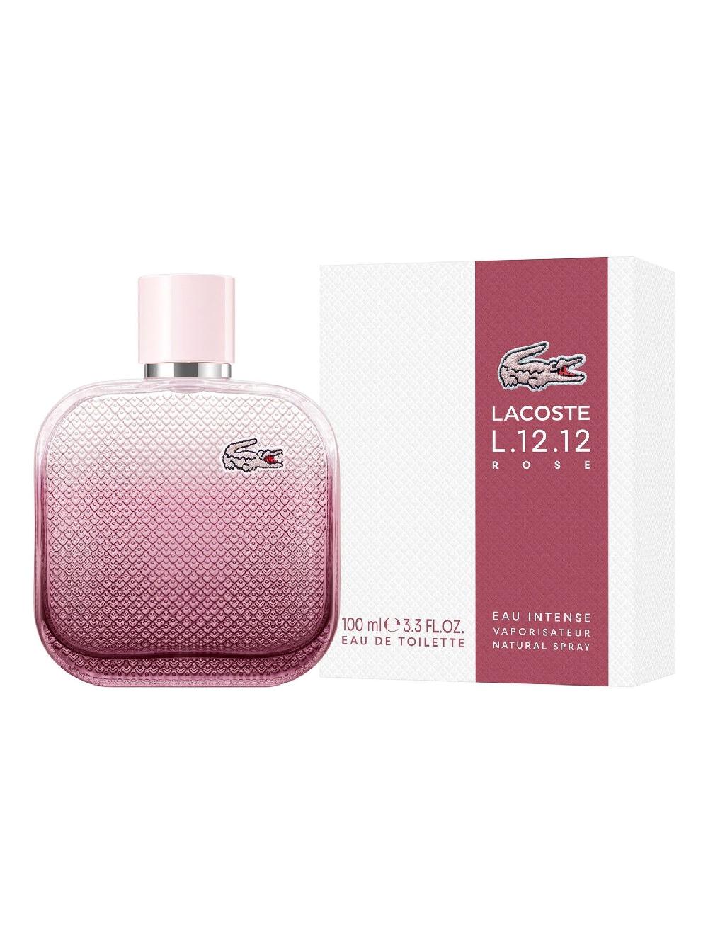 seraphine Lacoste L.12.12 Rose Intense Eau De Toilette Fragrance 100ml