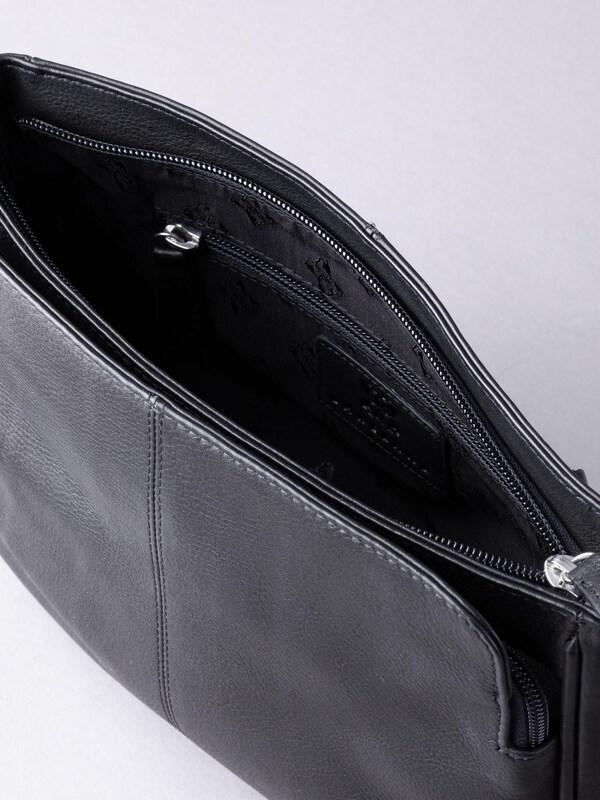 Seraphine Lakeland Leather Black Ambleside Cross-Body Bag