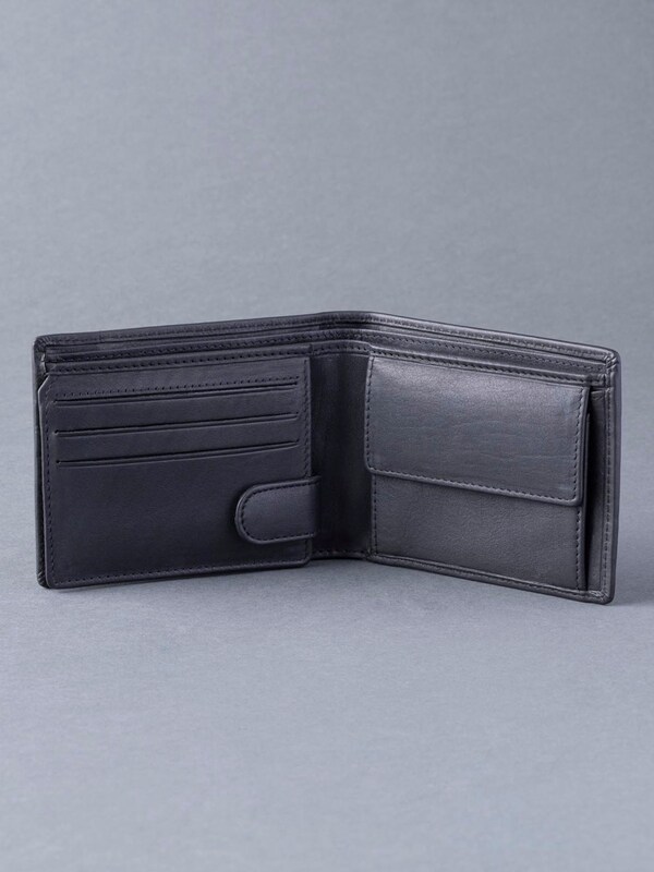 Seraphine Lakeland Leather Black Stitch Bi-Fold Wallet