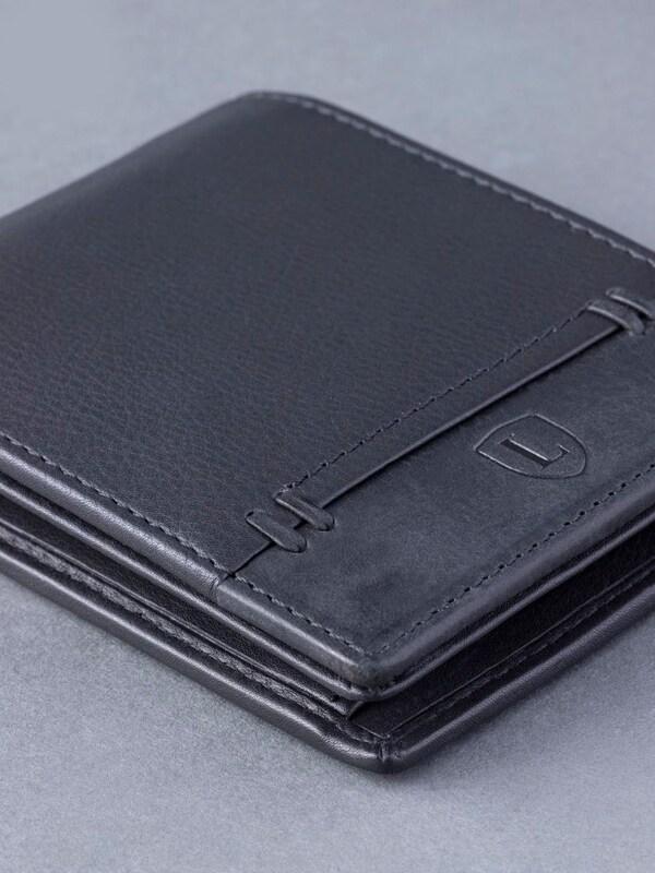 Seraphine Lakeland Leather Black Stitch Bi-Fold Wallet