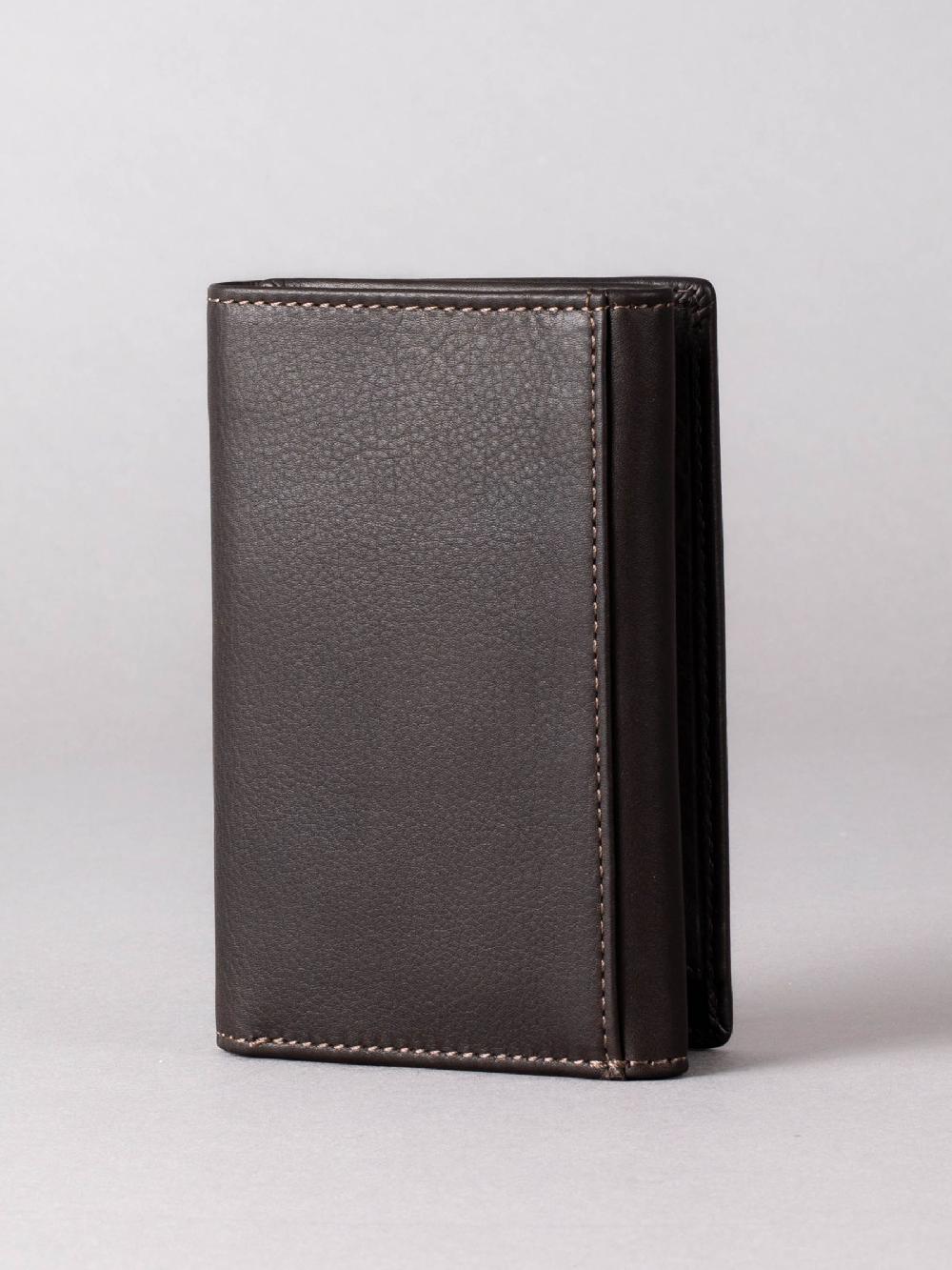 seraphine Lakeland Leather Brown Bowston Tri-Fold Wallet