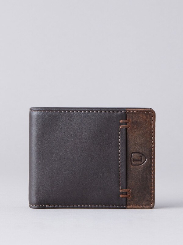 Seraphine Lakeland Leather Brown Stitch Leather Bi-Fold Wallet