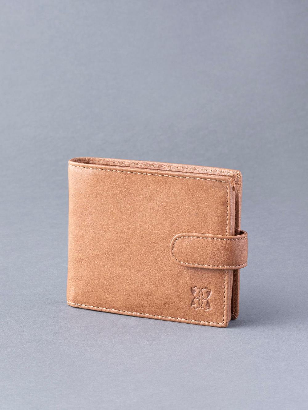 seraphine Lakeland Leather Cognac Brown Burneside Wallet