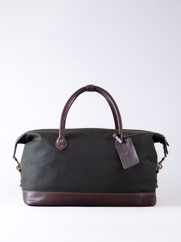 Seraphine Lakeland Leather Dark Green Waxed Walton Holdall