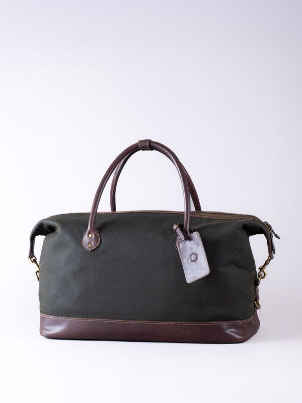Seraphine Lakeland Leather Dark Green Waxed Walton Holdall