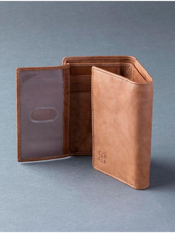Seraphine Lakeland Leather Tan Brown Bowston Tri-Fold Wallet