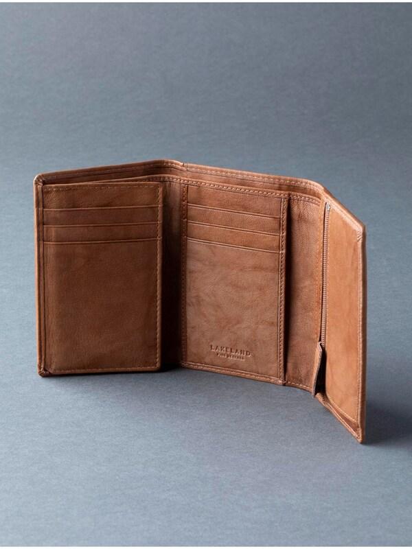 Seraphine Lakeland Leather Tan Brown Bowston Tri-Fold Wallet