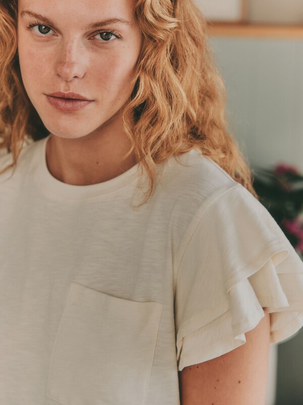 Seraphine Laura Ashley Pink Peony Ruffle Short Sleeve Jersey Pyjamas