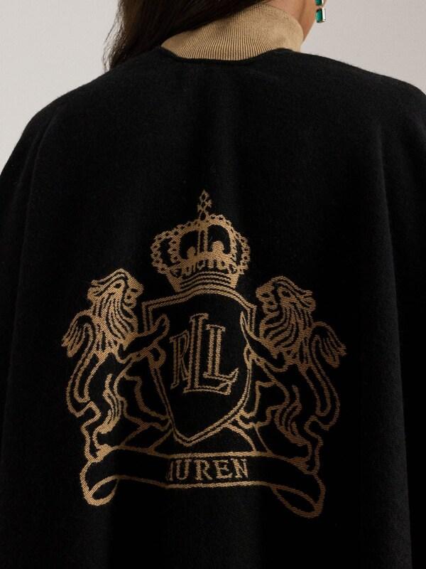Seraphine Lauren Ralph Lauren Black Colourblock Cape Poncho