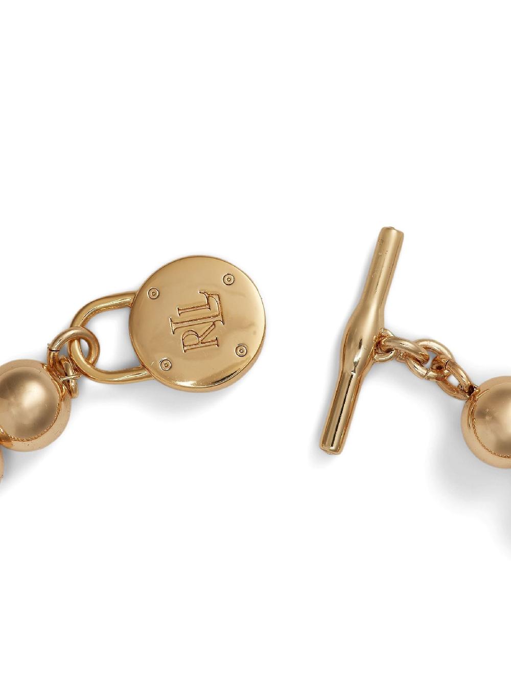 seraphine Lauren Ralph Lauren Gold Tone Bead Bracelet