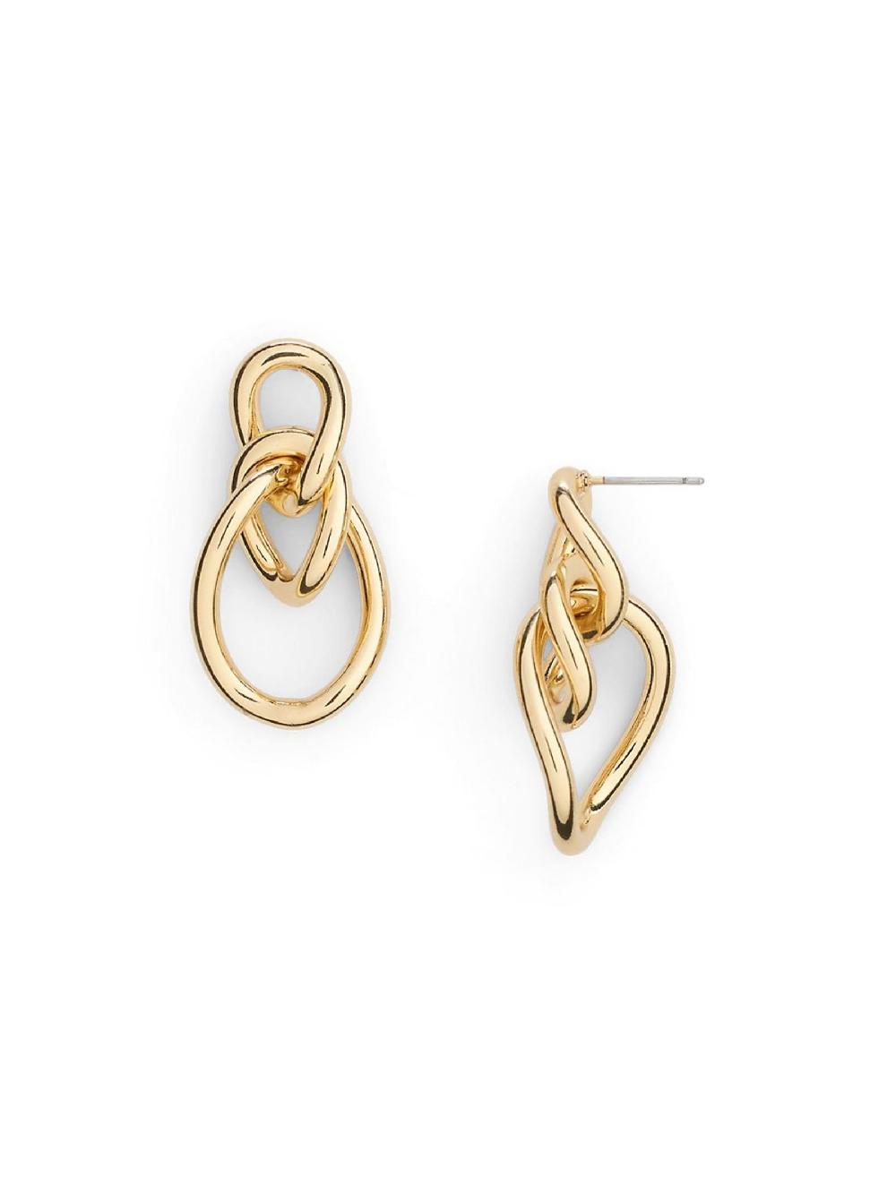 seraphine Lauren Ralph Lauren Gold Tone Open Link Drop Earrings