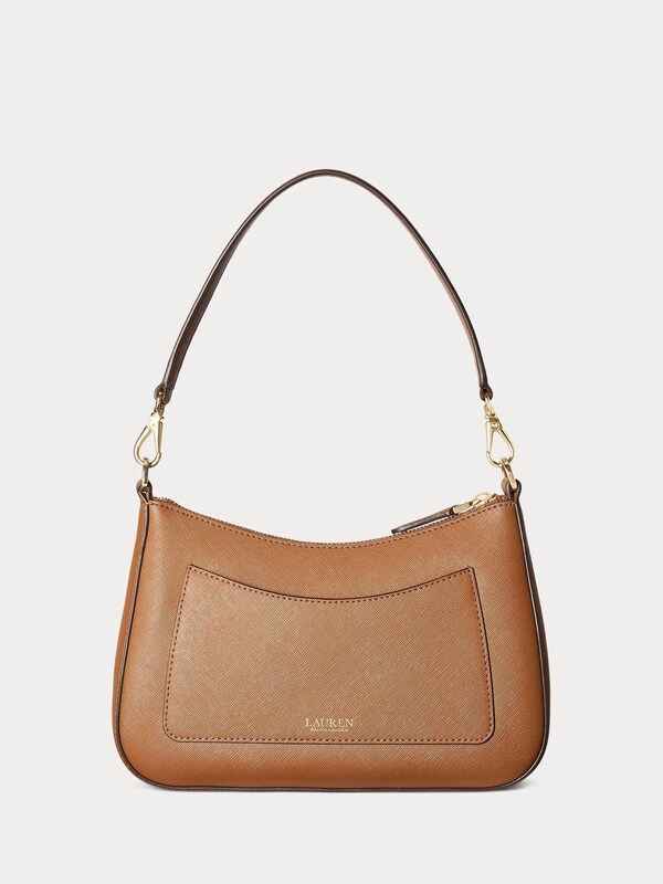 Seraphine Lauren Ralph Lauren Lauren Tan Danni Crosshatch Leather Medium Bag