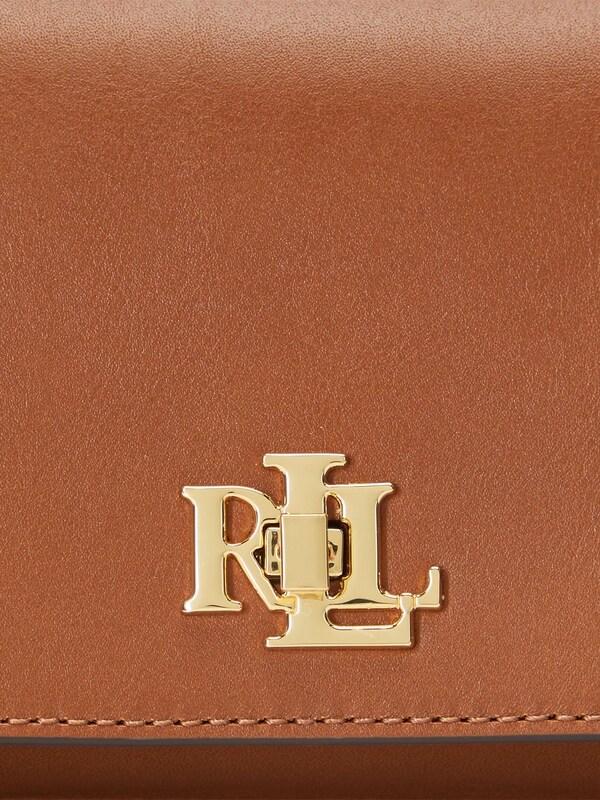 Seraphine Lauren Ralph Lauren Lauren Tan Turn-Lock Tech Case Leather Cross-Body Bag