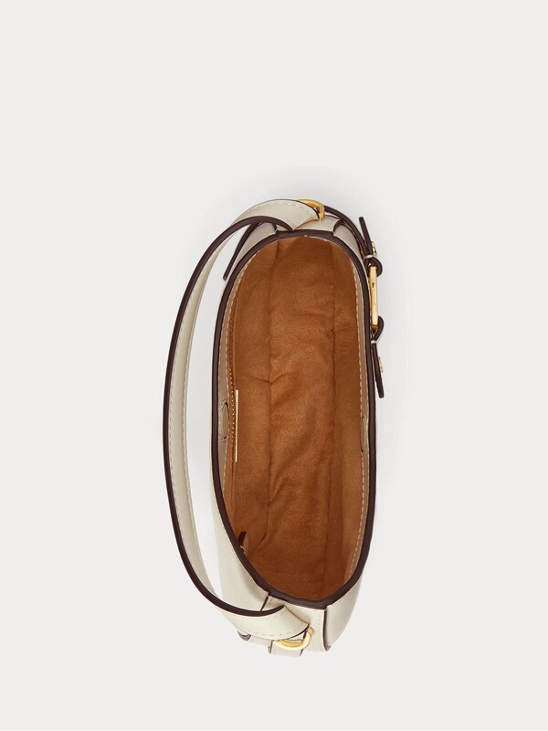 Seraphine Lauren Ralph Lauren White Tasha Leather Cross-Body Bag