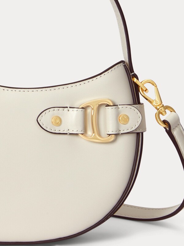 Seraphine Lauren Ralph Lauren White Tasha Leather Cross-Body Bag