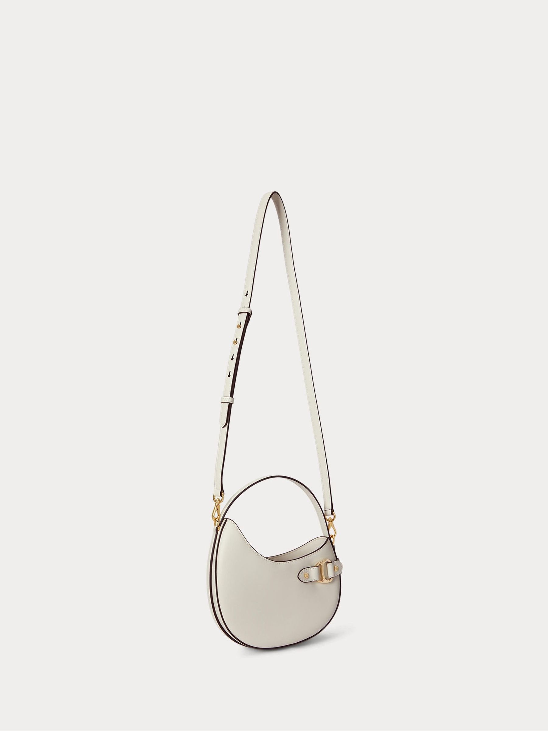 seraphine Lauren Ralph Lauren White Tasha Leather Cross-Body Bag