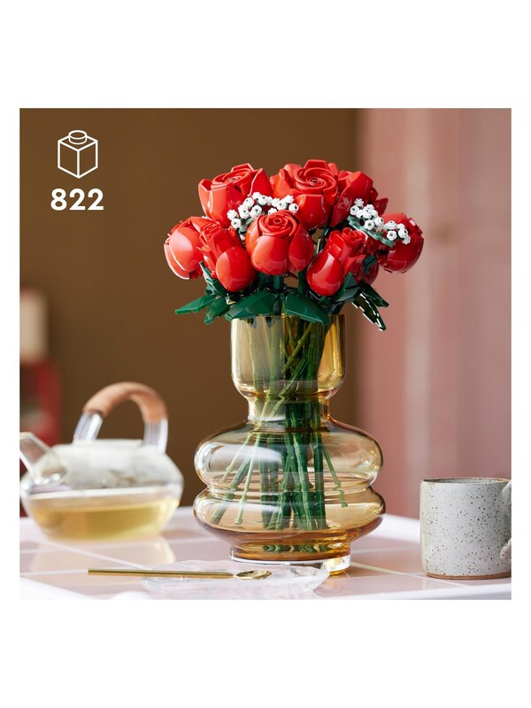 Seraphine Lego Botanicals Bouquet Of Roses Flower Set For Adults 10328
