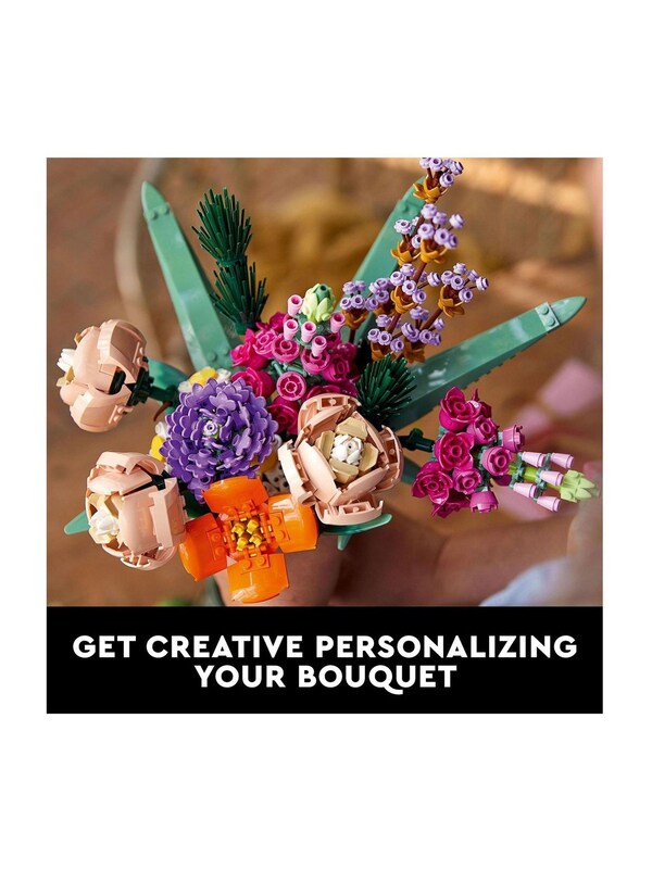 Seraphine LEGO Icons Flower Bouquet Set For Adults 10280