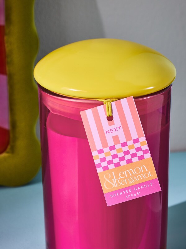 Seraphine Lemon & Bergamot Pink Bright Collection 1 Wick Candle