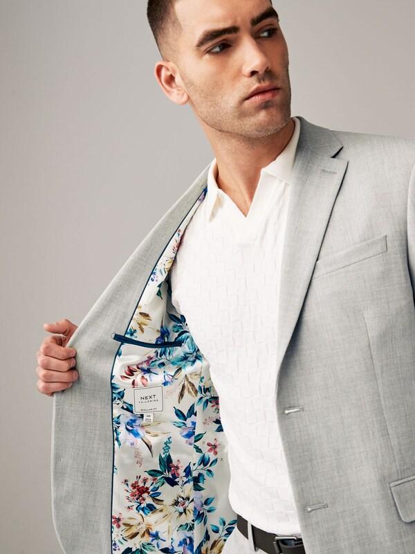 Seraphine Light Grey Regular Fit Motionflex Stretch Suit Jacket