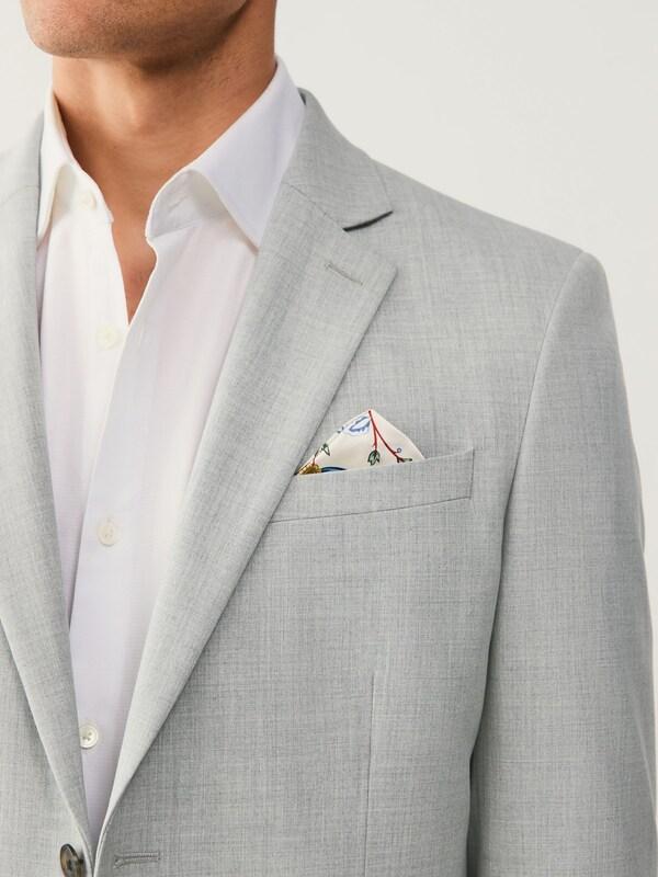 Seraphine Light Grey Skinny Fit Motionflex Stretch Suit Jacket