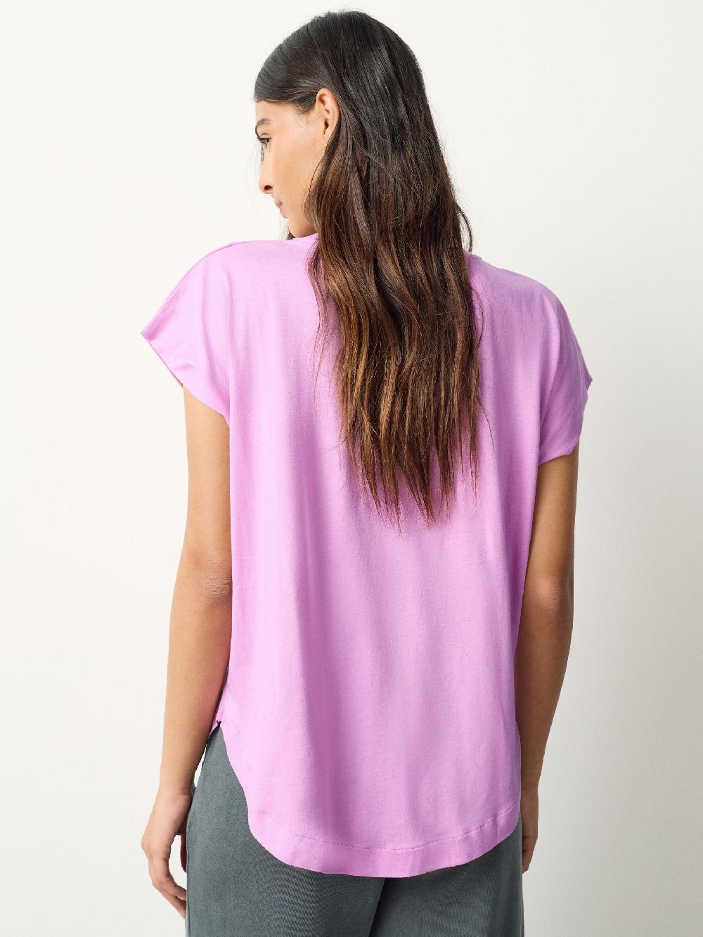 seraphine Light Purple Cap Sleeve TENCEL™ Modal Blend T-Shirt