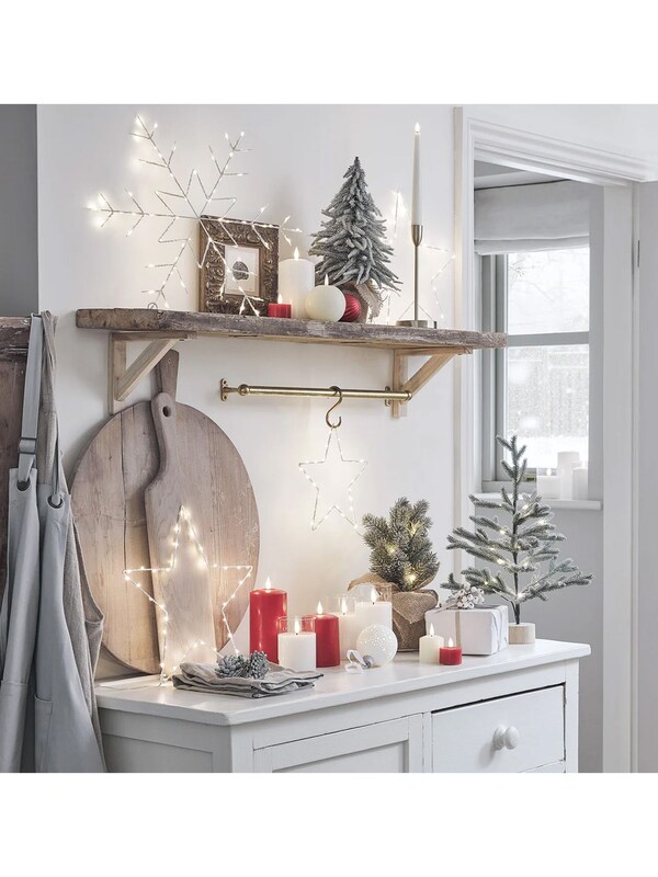 Seraphine Lights4fun Red TruGlow LED Pillar Candle Trio