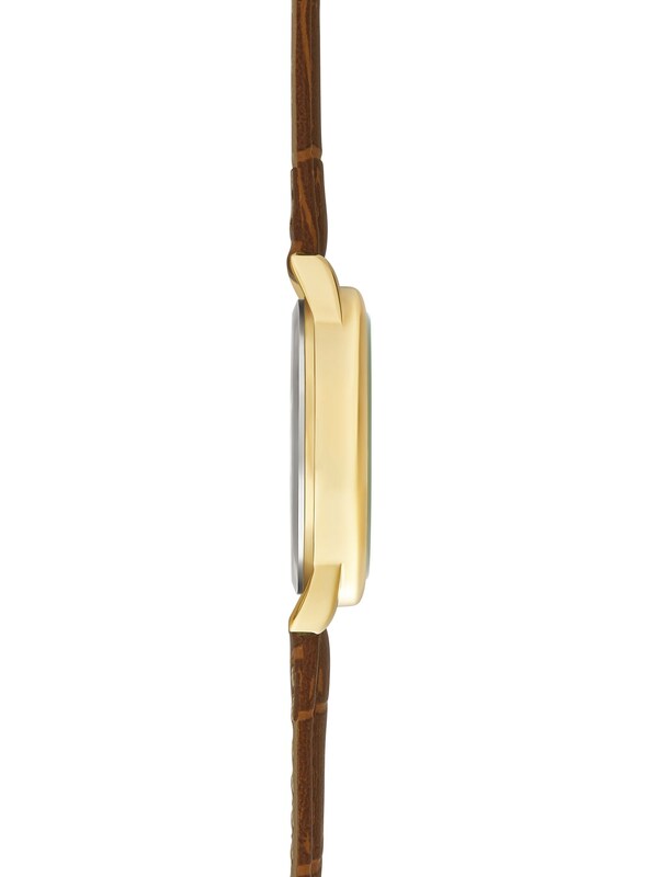 Seraphine Limit 34mm Mens Round Gold Analogue Watch With Strap