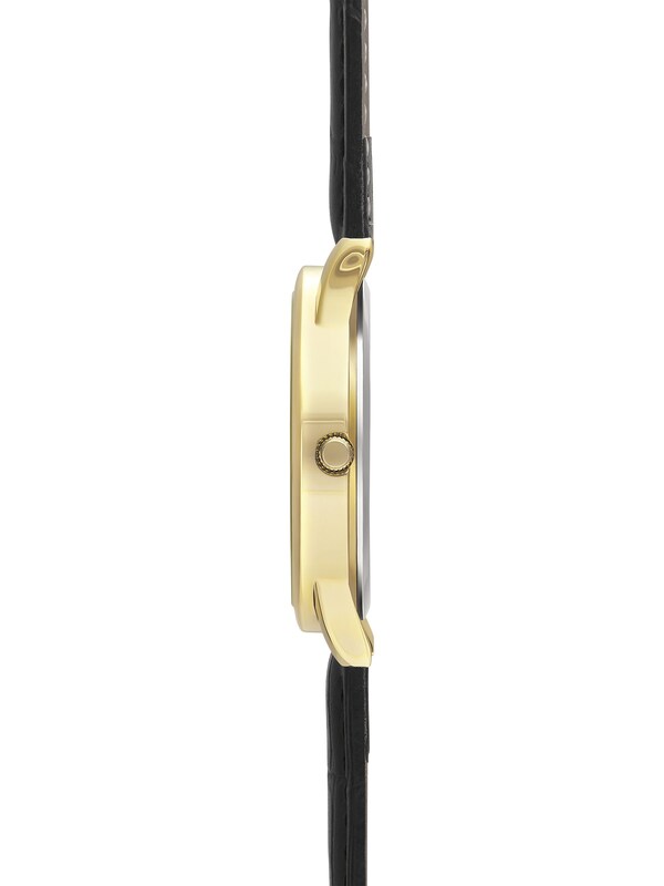 Seraphine Limit 34mm Mens Round Gold Analogue Watch With Strap