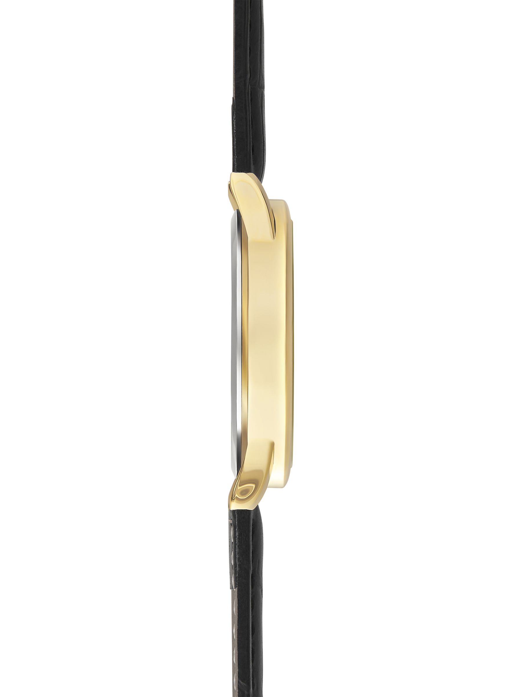 seraphine Limit 34mm Mens Round Gold Analogue Watch With Strap