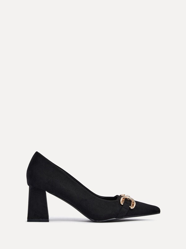 Seraphine Linzi Black Jules Court Heels With Pointed Toe