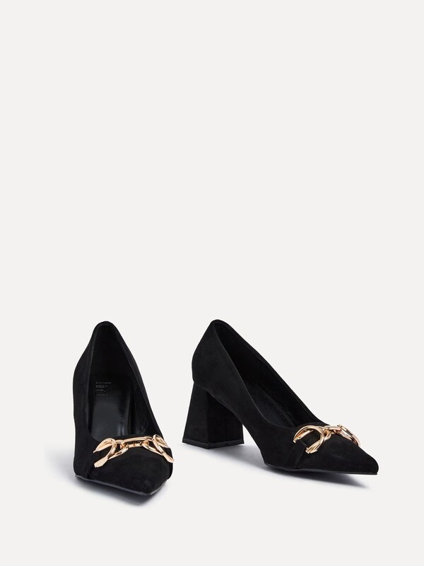 Seraphine Linzi Black Jules Court Heels With Pointed Toe