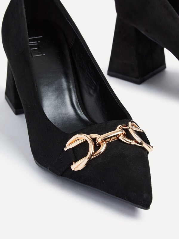Seraphine Linzi Black Jules Court Heels With Pointed Toe