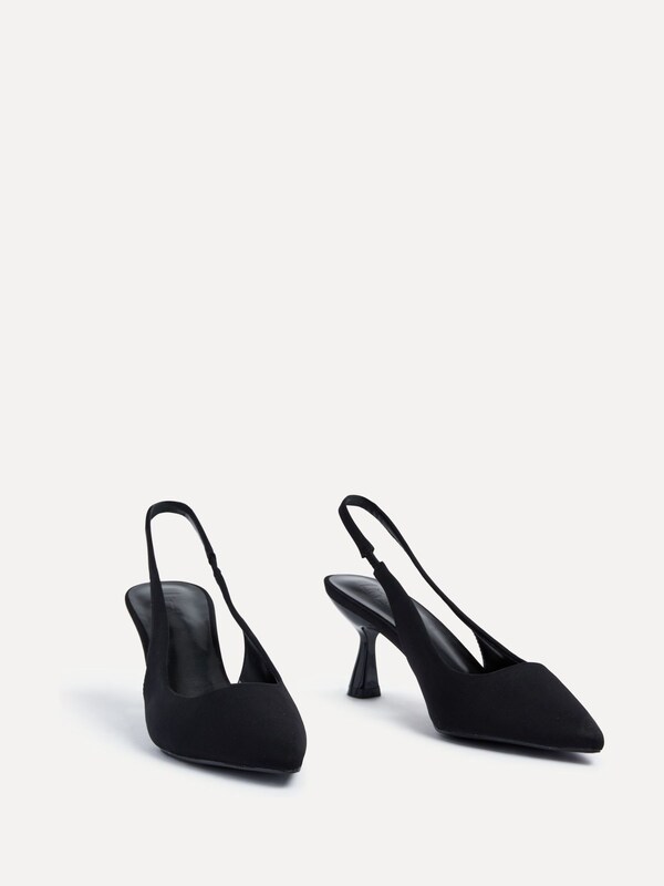 Seraphine Linzi Black Presley Stiletto Pointed Court Heels