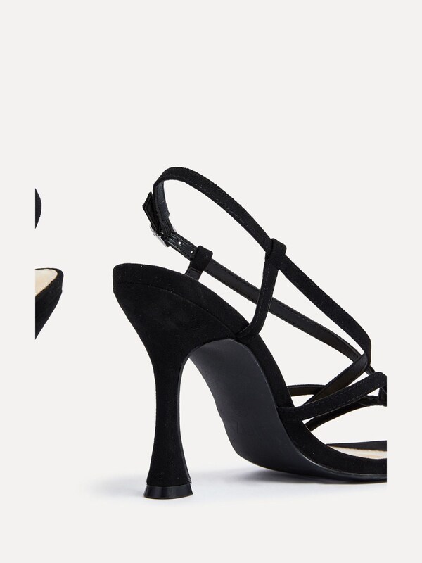 Seraphine Linzi Black Sabrina Strappy Stiletto Heeled Sandals