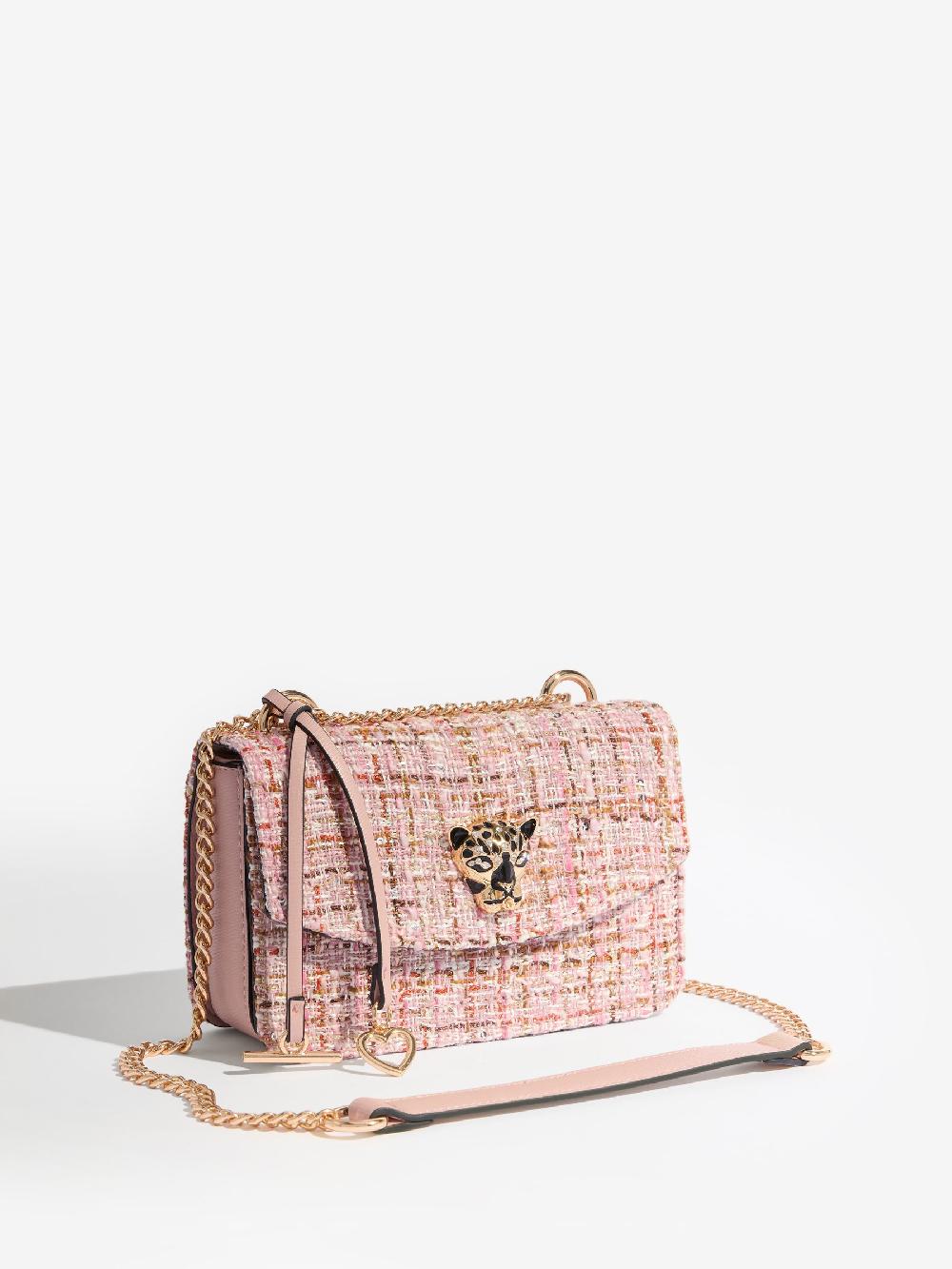 seraphine Lipsy Pastel Pink Small Chain Shoulder Bag