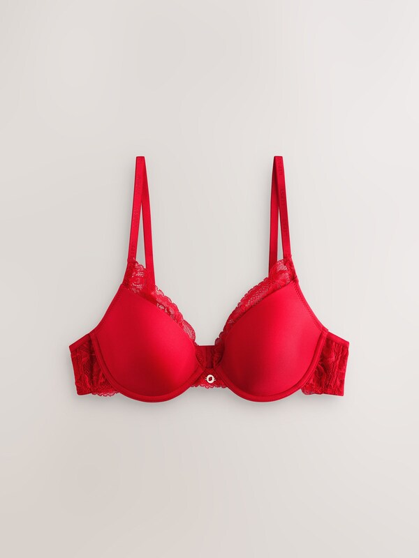 Seraphine Lipsy Red Plunge Padded Underwired Plunge Bra
