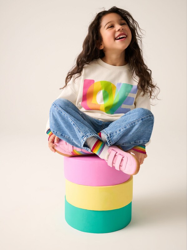 Seraphine Little Bird By Jools Oliver Multi Rainbow Love Sweatshirt