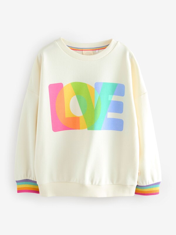 Seraphine Little Bird By Jools Oliver Multi Rainbow Love Sweatshirt