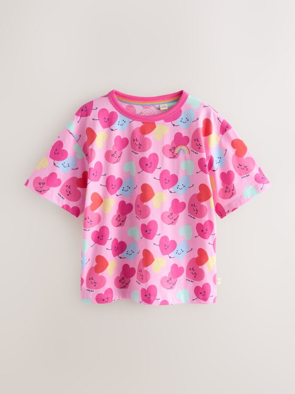 Seraphine Little Bird By Jools Oliver White And Heart Print Jersey T-Shirt 2 Pack