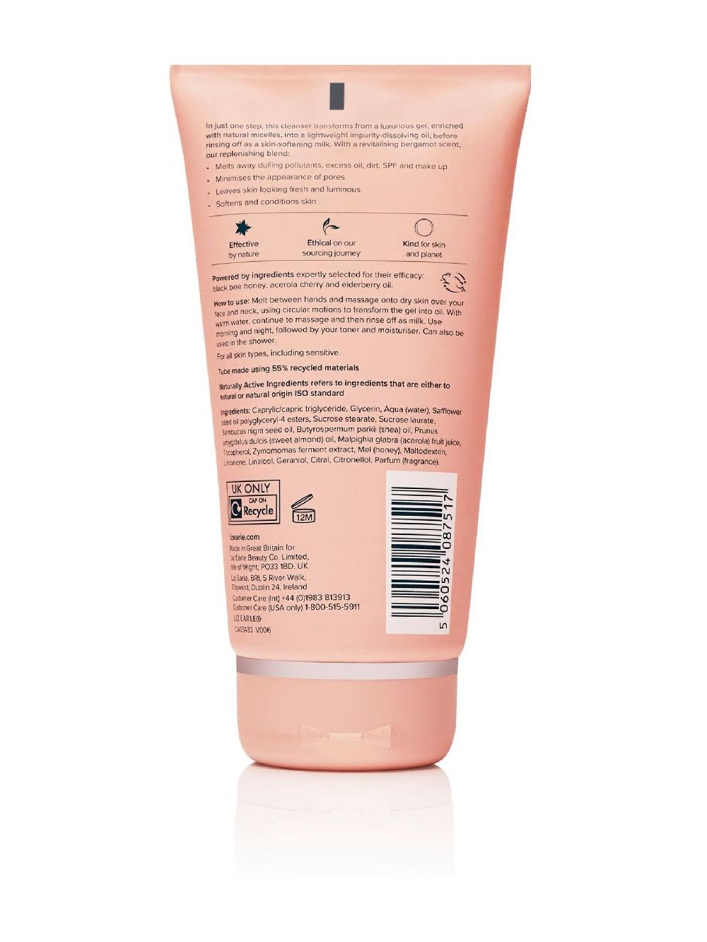 seraphine Liz Earle Cleanse & Glow Transforming Gel Cleanser 150ml