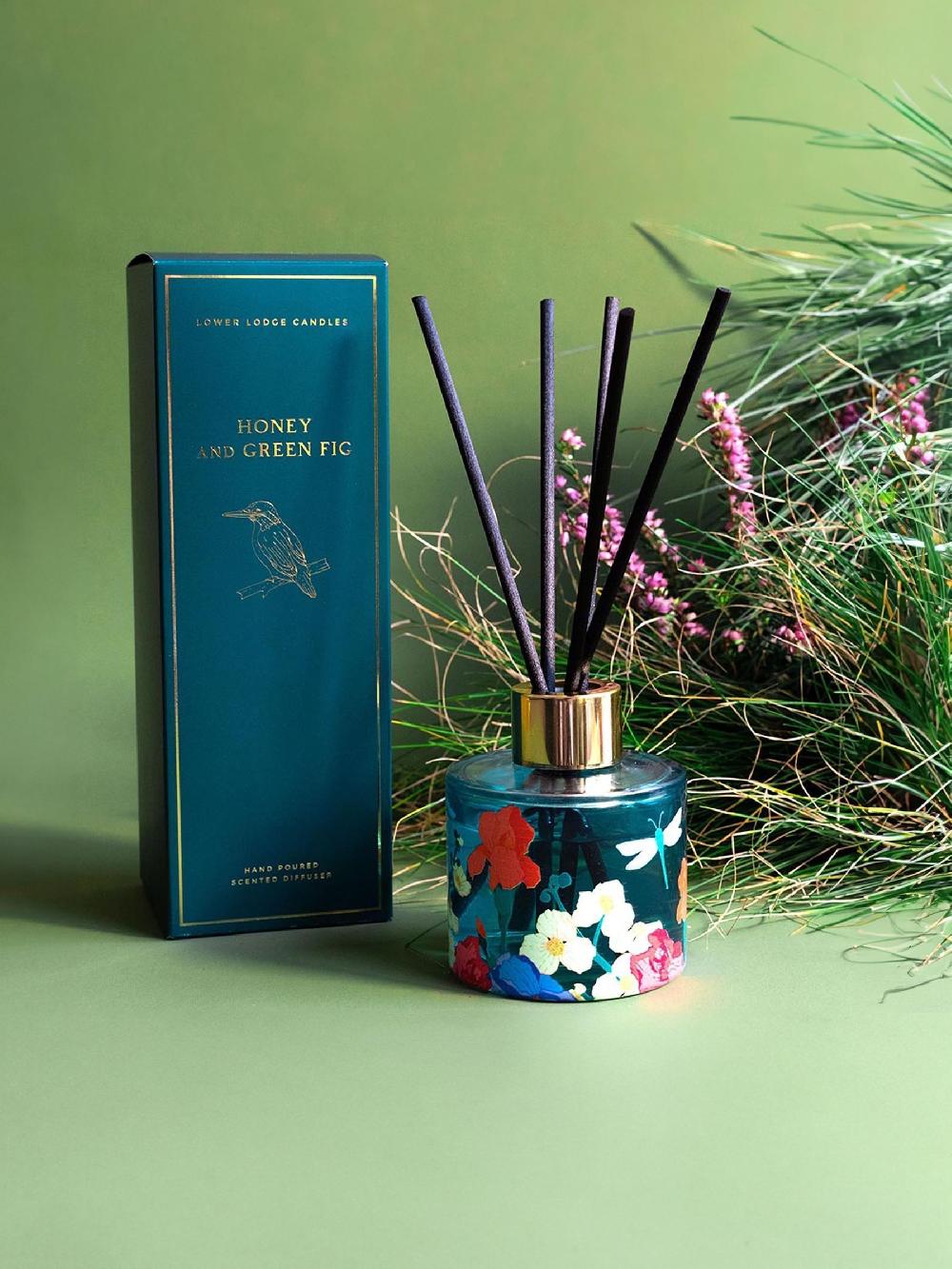 seraphine Lower Lodge Candles Honey and Green Fig 115ml Reed Diffuser