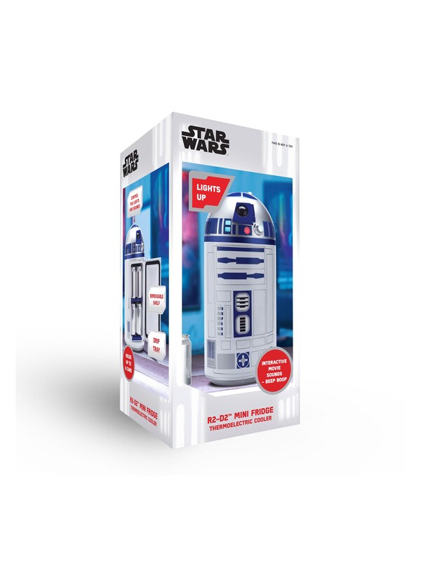 Seraphine MenKind White Star Wars R2D2 Mini Fridge With Interactive Beep Sounds
