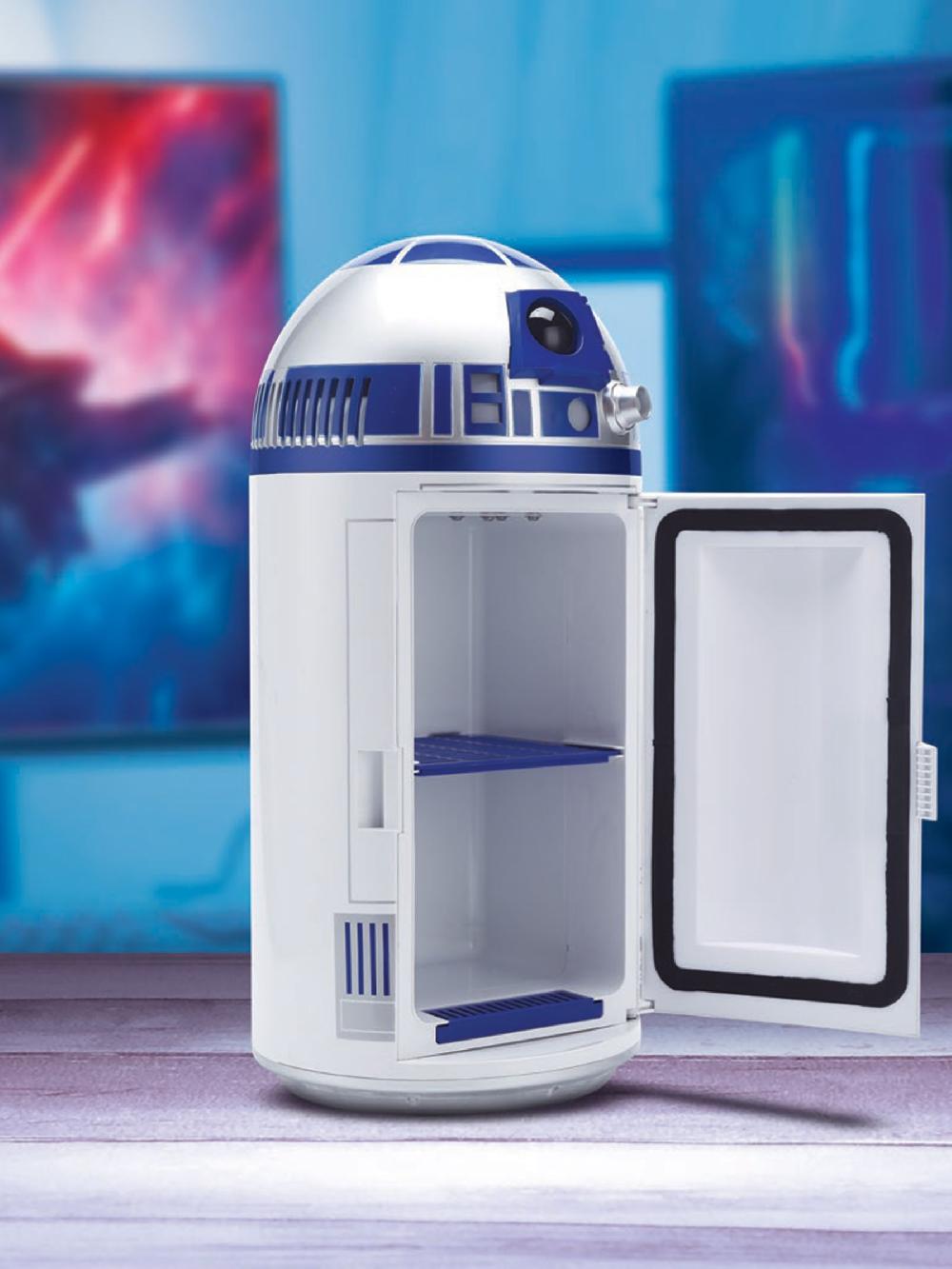seraphine MenKind White Star Wars R2D2 Mini Fridge with Interactive Beep Sounds