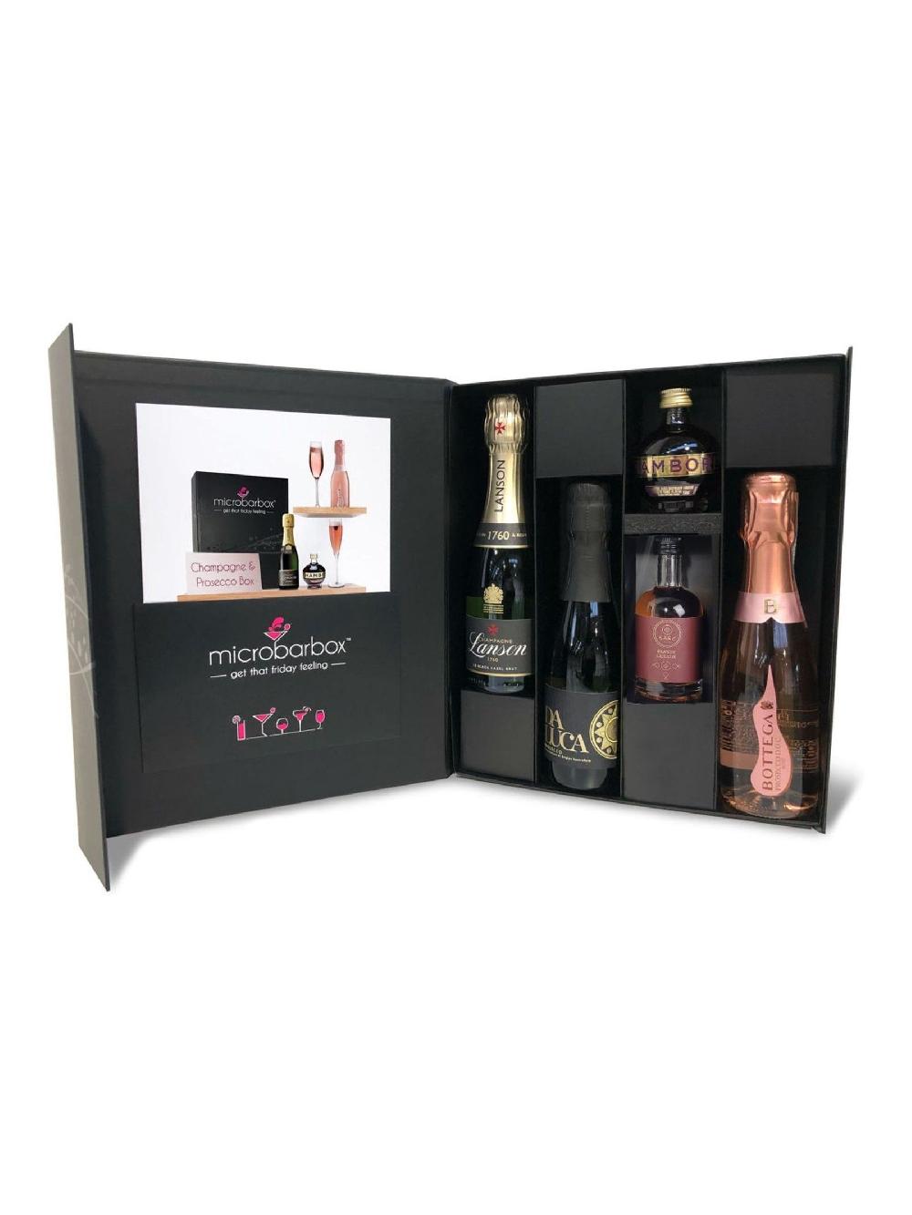 seraphine MicroBarBox Champagne & Prosecco Cocktail Set in Premium Gift Box