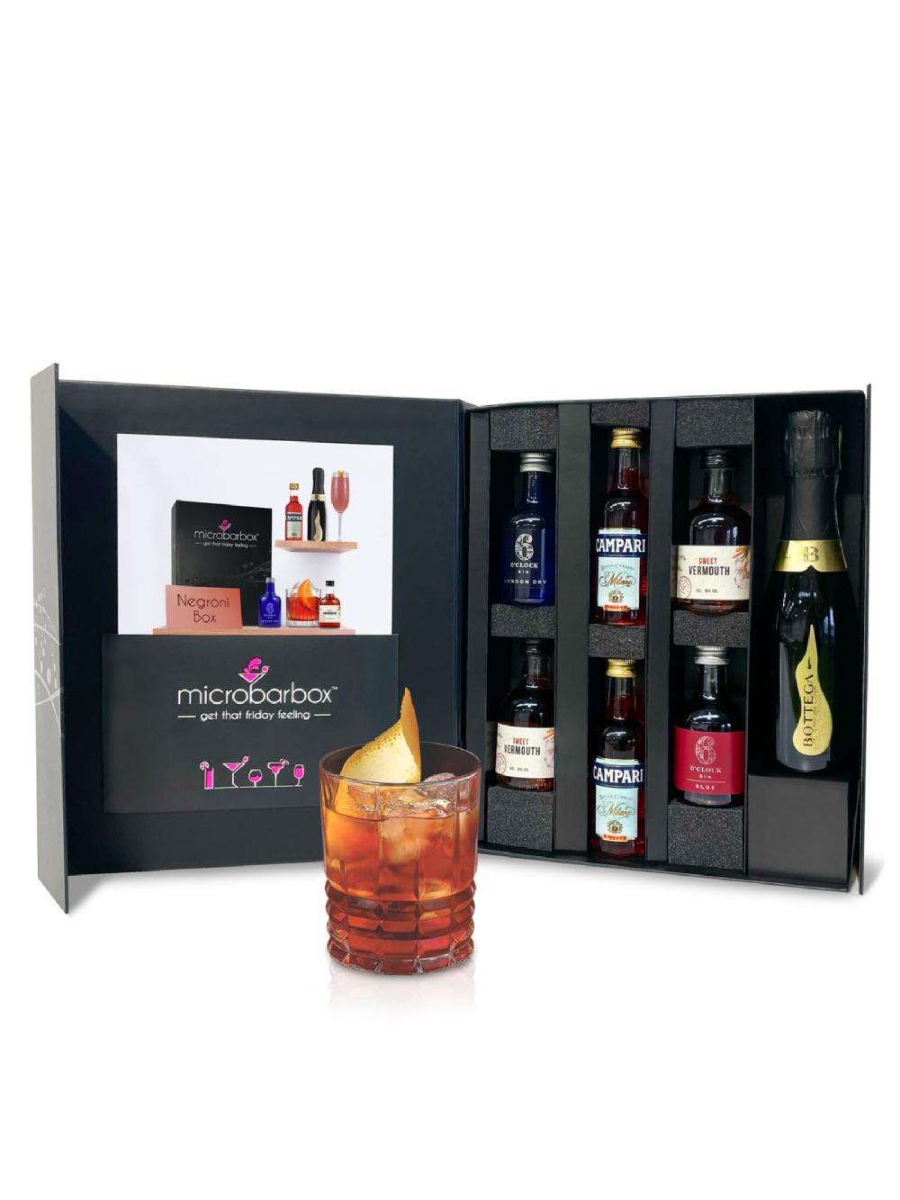 seraphine MicroBarBox Negroni Cocktail Set in Premium Gift Box