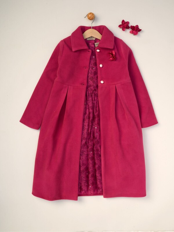 Seraphine Miss Jacket With Tulle Appliqué And Printed Tulle Dress Set
